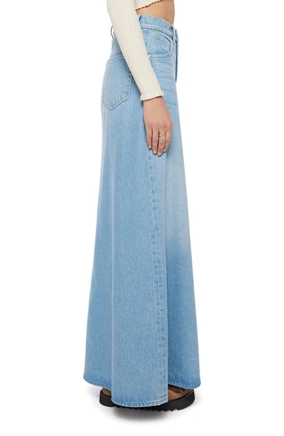 Shop Mother The Sugar Cone Denim Maxi Skirt In Sweet And Sour