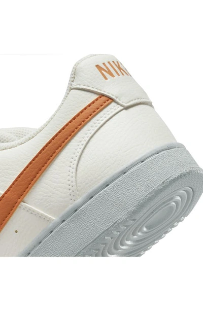 Shop Nike Court Vision Next Nature Sneaker In Sail/ Curry/ Sail/ Vivid Green