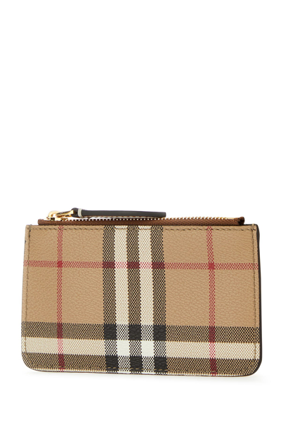 Burberry Check Pattern Card Holder