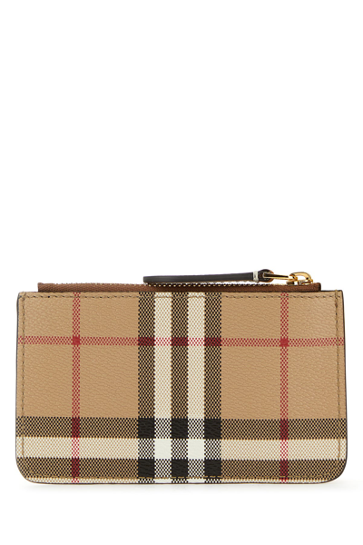 Burberry Check Pattern Card Holder