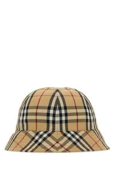 Burberry Check Motif Nylon Bucket Hat