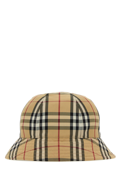 Burberry Check Motif Nylon Bucket Hat