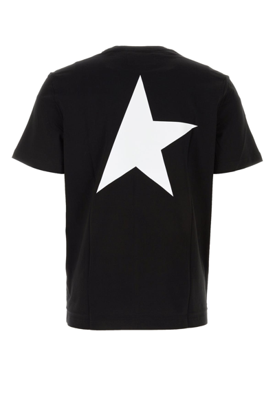 Golden Goose Men Logo Print T-shirt In Black