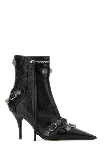 Balenciaga Cagole 50 Ankle Boots In Lamb Leather