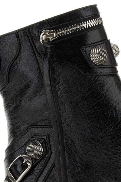 Balenciaga Cagole 50 Ankle Boots In Lamb Leather