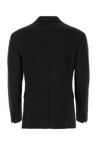 Dsquared2 Dsquared Men Black Stretch Wool Dan Db Blazer