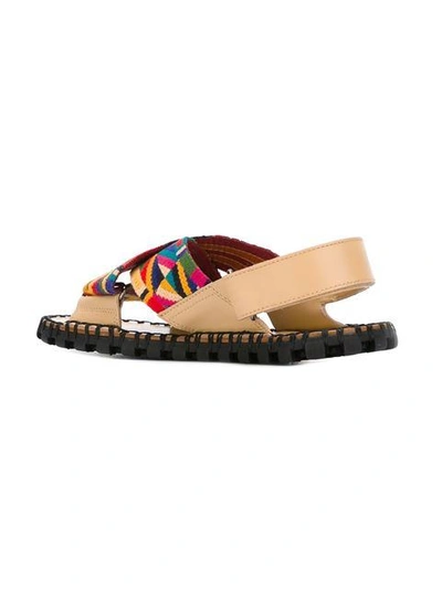 Shop Valentino Embroidered Sandals