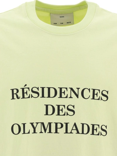 Shop Song For The Mute "rèsidences Des Olympiades" Sweatshirt In Yellow