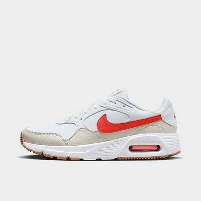 Shop Nike Men's Air Max Sc Casual Shoes In White/light Orewood Brown/gum Light Brown/picante Red