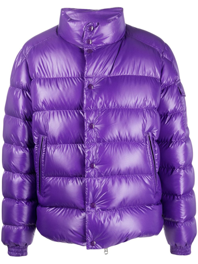 Shop Moncler Lule Quilted Padded Jacket In Purple