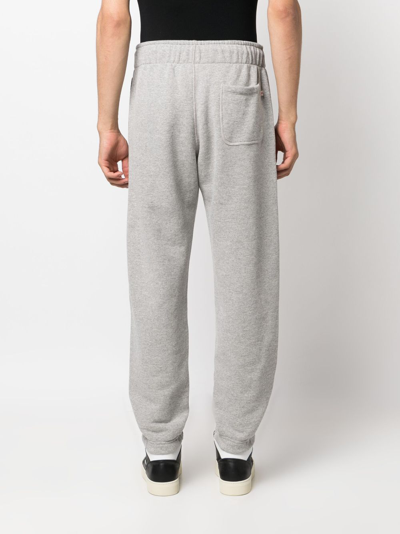 Shop Autry Logo-patch Cotton Track Pants In Grey