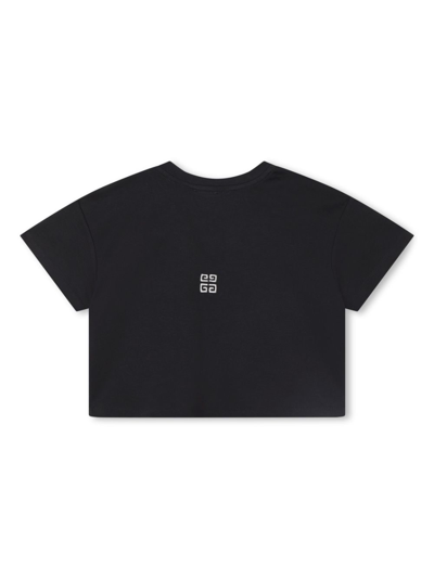 Shop Givenchy Bead-embellished Cotton T-shirt In Black