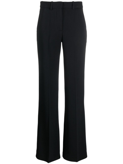 Shop Joseph Morrissey Tailored Flared Trousers In Black