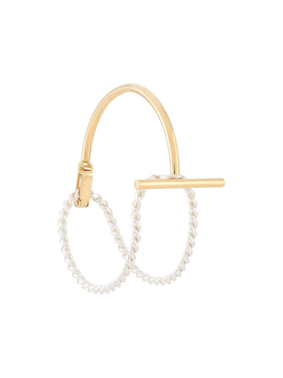 Shop Wouters & Hendrix I Play Pearl Link Bracelet In Gold
