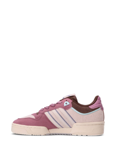 Shop Adidas Originals Rivalry Logo-patch Sneakers In Pink