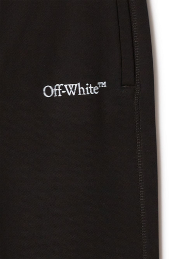Shop Off-white Bookish Logo-print Track Pants In Black