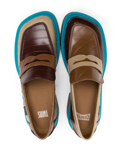 Shop Camper Taylor 45mm Leather Loafers In Brown