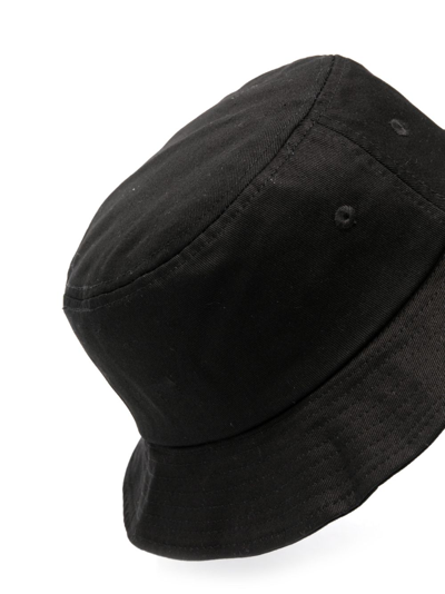 Shop Kenzo Logo-embroidered Bucket Hat In Black