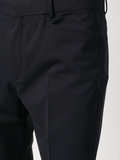Shop Tom Ford Straight-leg Wool-blend Trousers In Blue