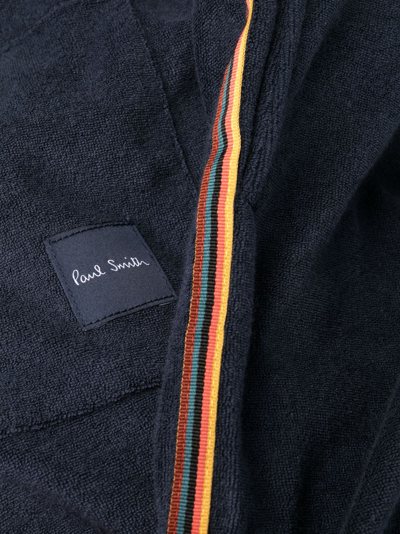 Paul Smith Towelling Artist-stripe Shorts In Blue