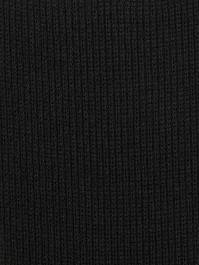 Etro Fine-knit Wool Scarf In Black