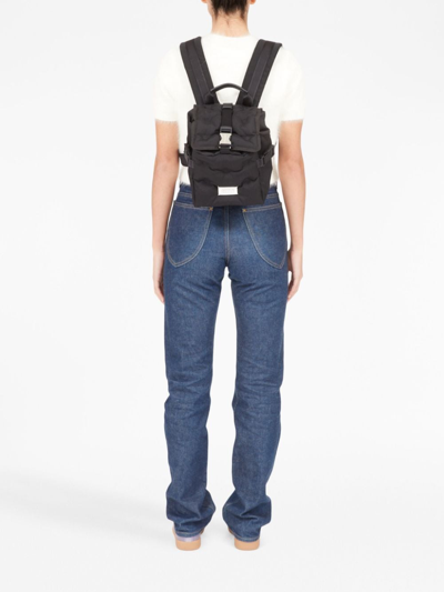Maison Margiela Numbers-patch Quilted Backpack In Black