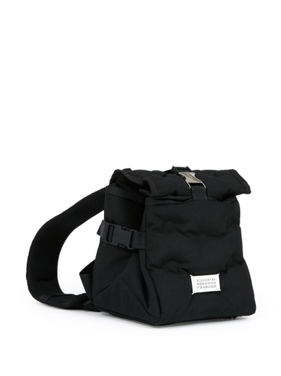 Maison Margiela Numbers-patch Quilted Backpack In Black