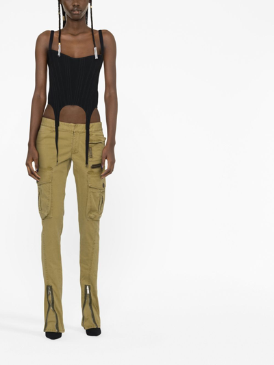 Shop Dsquared2 Multi-pocket Skinny Jeans In Green