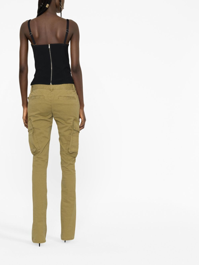 Shop Dsquared2 Multi-pocket Skinny Jeans In Green