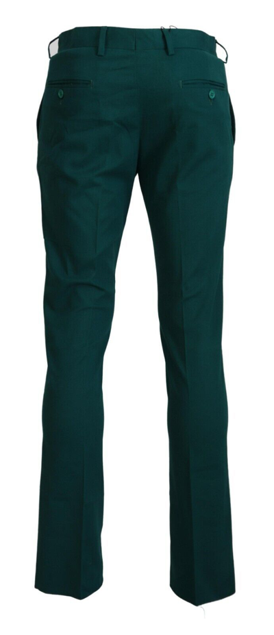 Shop Bencivenga Green Straight Fit Men Formal Trousers Men's Pants