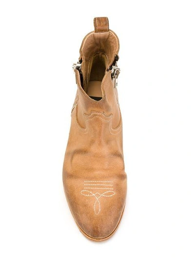 Shop Golden Goose Deluxe Brand 'viand' Boots - Nude & Neutrals