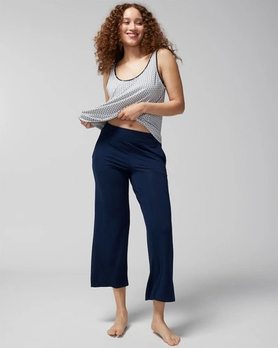 Soma Cool Nights Crop Pants In Nightfall Navy Blue
