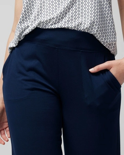 Soma Cool Nights Crop Pants In Nightfall Navy Blue