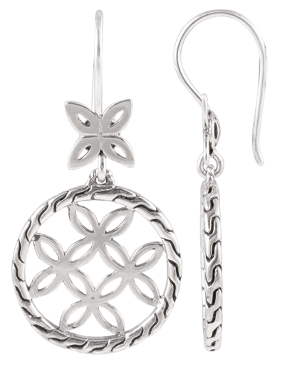 Shop John Hardy Kawung Earrings In Silver