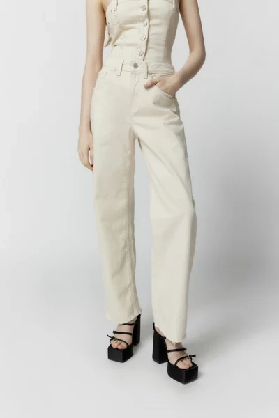 Shop Bdg Bella Baggy Jean In White, Women's At Urban Outfitters
