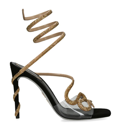 Shop René Caovilla Embellished Snake Sandals 105 In Multi
