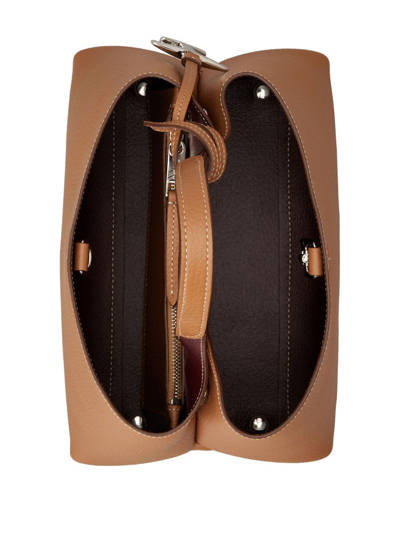 Tod's T Timeless Micro Leather Handbag In Brown