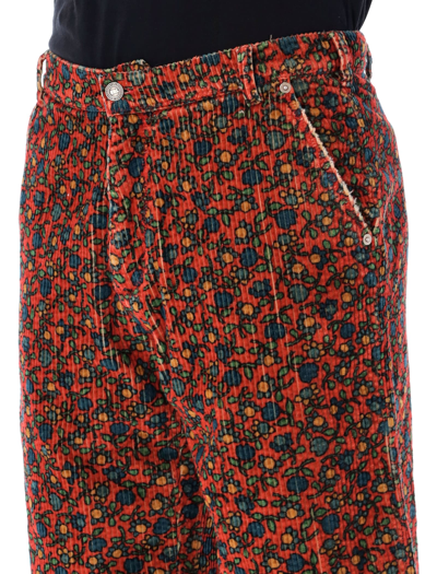 Shop Erl Printed Corduroy Shorts In Folksi Flowers