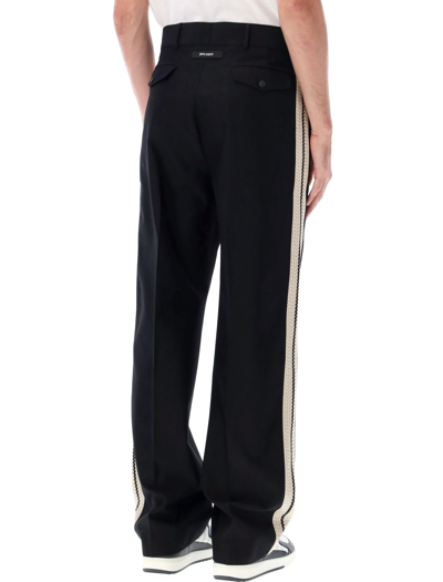 Shop Palm Angels Suit Track Pant In Black/white