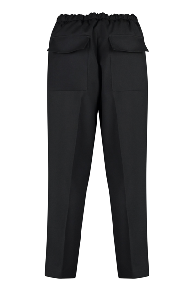 Shop Jil Sander Jersey Trousers In Black