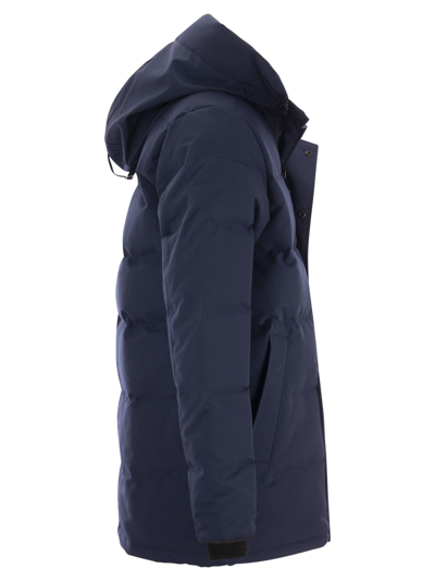 Shop Canada Goose Carson - Hooded Parka In Navy