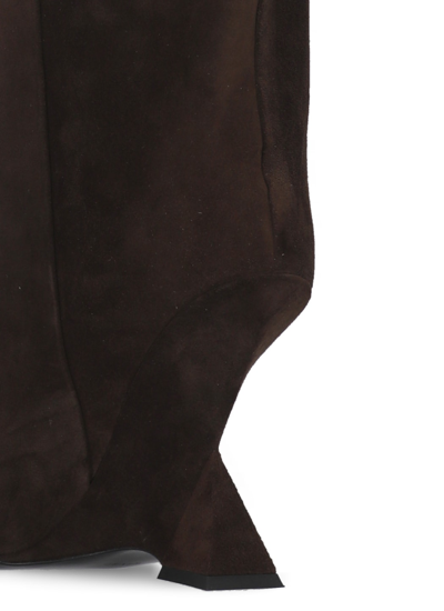 Shop Attico Cheope Boots In Brown