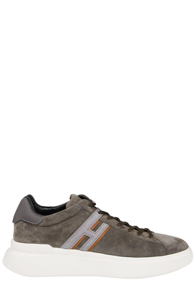 Shop Hogan H580 Lace-up Sneakers In G