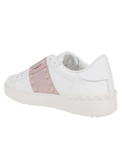 Shop Valentino Sneaker Rockstud Untitled In Bianco Water Rose Bianco