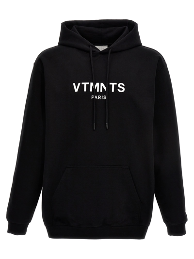Shop Vtmnts Vtmns Logo Hoodie In Black