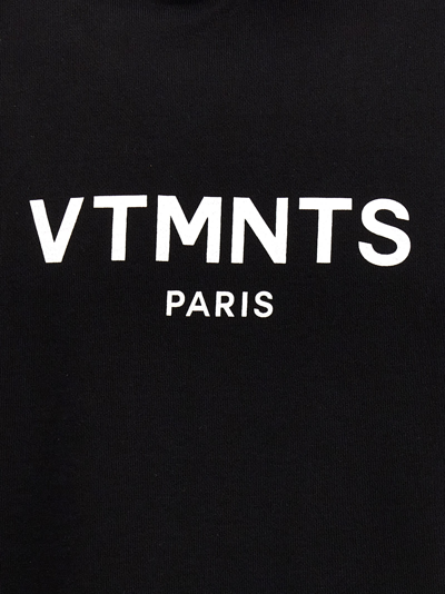 Shop Vtmnts Vtmns Logo Hoodie In Black