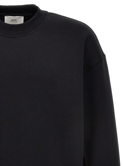 Shop Ami Alexandre Mattiussi Logo Embroidery Sweatshirt In Black