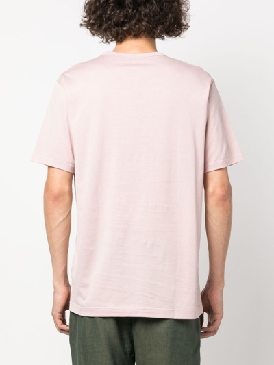 Shop Sunspel Crew-neck Cotton T-shirt In Rosa