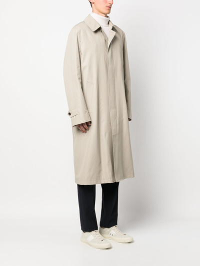 Shop Tom Ford Concealed-fastening Trench Coat In Nude