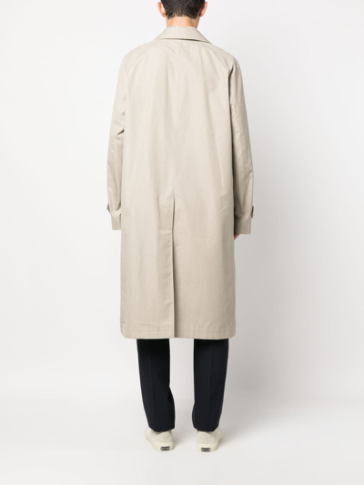 Shop Tom Ford Concealed-fastening Trench Coat In Nude